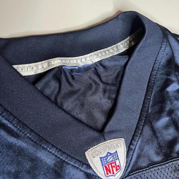 VTG Reebok NFL Equipment Chicago Bears Brian Urlacher 54 Jersey Men’s Large Blue - Picture 9 of 10